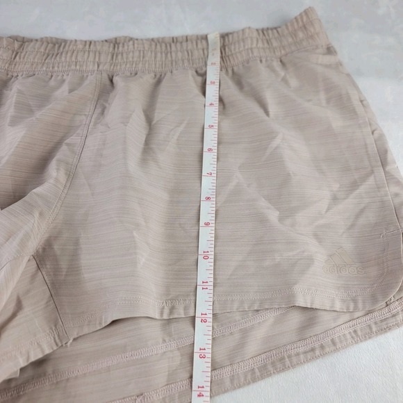 Adidas Womens XXL Aeroready Pacer Short Tan Lightweight Workout  NWT Gym 3" - Picture 3 of 8